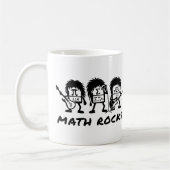 Math Rocks Academic Rock Band Humor Koffiemok (Links)