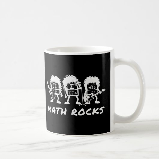 Math Rocks Academic Rock Band Humor Koffiemok (Rechts)