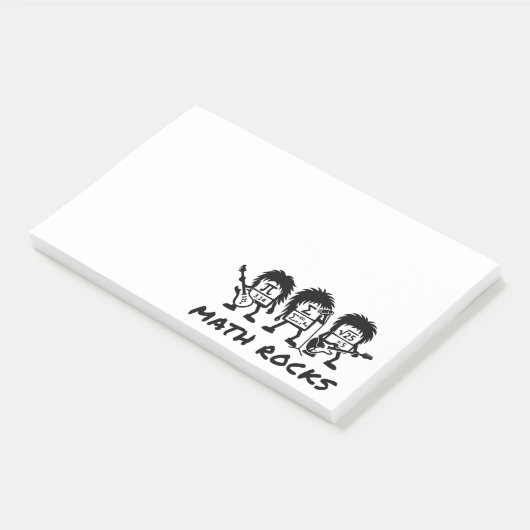 Math Rocks Academic Rock Band Humor Post-it® Notes (Schuin)