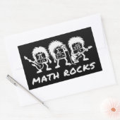 Math Rocks Academic Rock Band Humor Rechthoekige Sticker (Envelop)