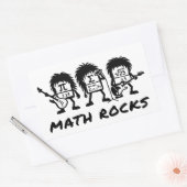 Math Rocks Academic Rock Band Humor Rechthoekige Sticker (Envelop)