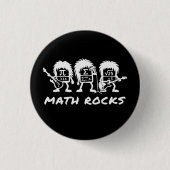 Math Rocks Academic Rock Band Humor Ronde Button 3,2 Cm (Voorkant)