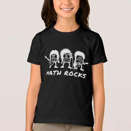 Math Rocks Academic Rock Band Humor Tri-Blend Shirt (Voorkant)