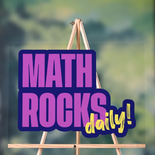 Math Rocks Daily Acryl Bord (Neutraal)