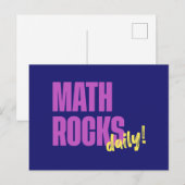 Math Rocks Daily Briefkaart (Voorkant / Achterkant)