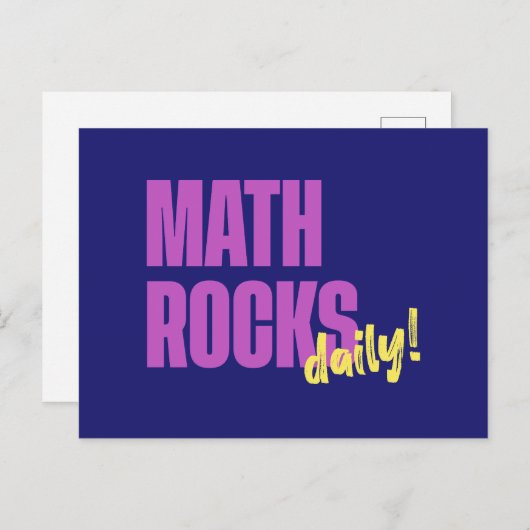 Math Rocks Daily Briefkaart (Voorkant / Achterkant)