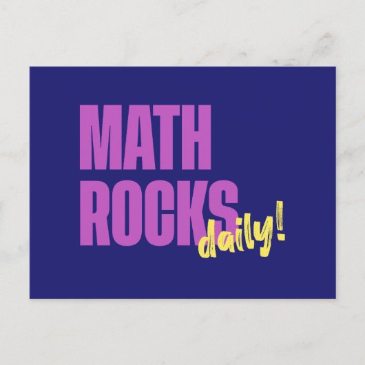 Math Rocks Daily Briefkaart (Voorkant)