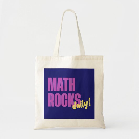 Math Rocks Daily Tote Bag (Voorkant)
