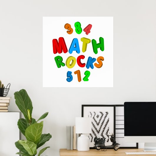 MATH ROCKS POSTER (Thuiskantoor)