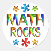 MATH ROCKS RONDE STICKER (Voorkant)