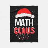 Math Santa Claus Christmas Matching Costume  Fleece Deken (Voorkant)