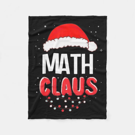 Math Santa Claus Christmas Matching Costume  Fleece Deken (Voorkant)