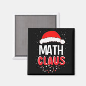 Math Santa Claus Christmas Matching Costume Magneet (Voorkant / Achterkant)