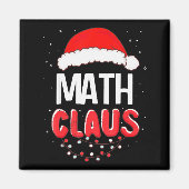 Math Santa Claus Christmas Matching Costume Magneet (Voorkant)