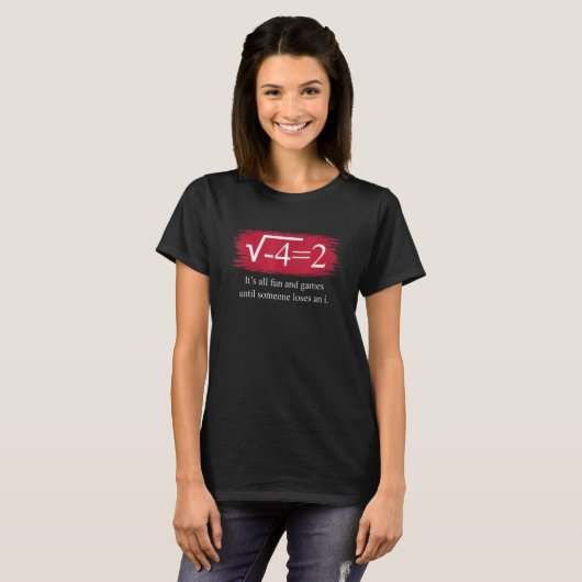 math saying complex numbers t-shirt (Voorkant volledig)