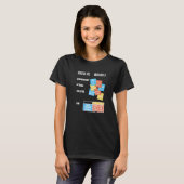 Math School College Job Pupils Teacher Nerd Geek J T-shirt (Voorkant volledig)