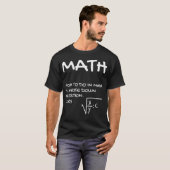 Math School Form Education Lessons Teacher sports  T-shirt (Voorkant volledig)