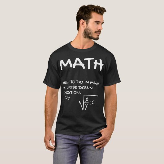 Math School Form Education Lessons Teacher sports  T-shirt (Voorkant volledig)