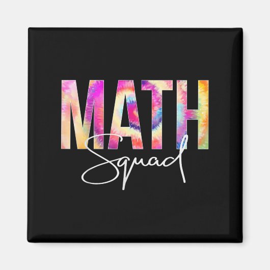Math Squad Tie Dye Back To School Women Appreciati Magneet (Voorkant)