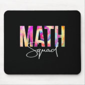 Math Squad Tie Dye Back To School Women Appreciati Muismat (Voorkant)