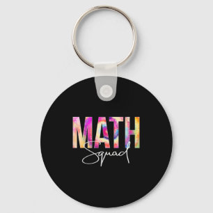 Math Squad Tie Dye Terug naar school vrouwen waard Sleutelhanger