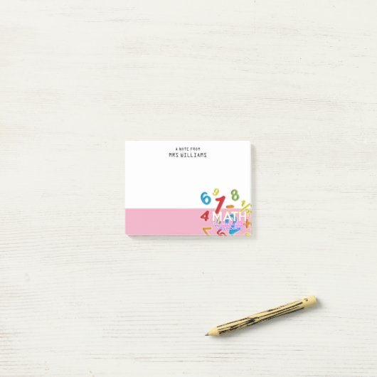 Math Subject That Counts Funny Math Quote Post-it® Notes (Op bureau)