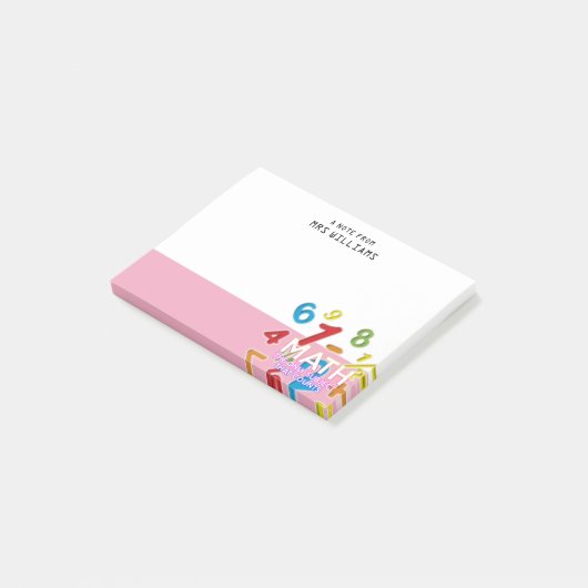 Math Subject That Counts Funny Math Quote Post-it® Notes (Schuin)