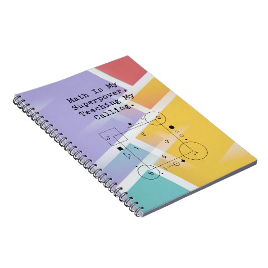 Math Superpower Teacher | Calling & Passion Notitieboek (Rechterzijde)