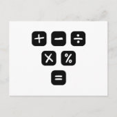 Math Symbols mathematical Signs Briefkaart (Voorkant)