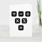 Math Symbols mathematical Signs Kaart (Voorkant)