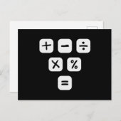 Math Symbols mathematical Signs Maths Briefkaart (Voorkant / Achterkant)