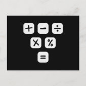 Math Symbols mathematical Signs Maths Briefkaart (Voorkant)