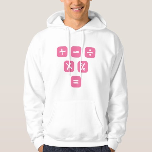 Math Symbols mathematical Signs Maths Hoodie (Voorkant)
