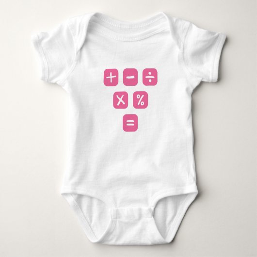 Math Symbols mathematical Signs Maths Romper (Voorkant)