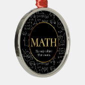 Math Teacher Awesome Gold Teacher Appreciation Day Metalen Ornament (Rechts)