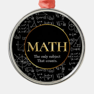 Math Teacher Awesome Gold Teacher Appreciation Day Metalen Ornament