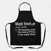 Math Teacher Definition Mathematics Maths Student Schort (Voorkant)