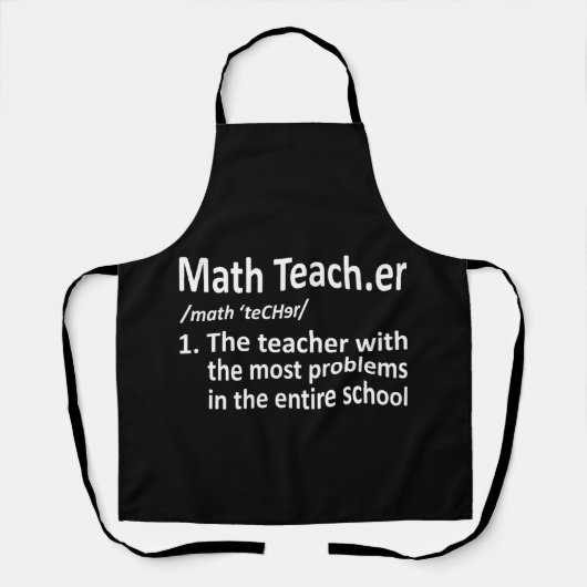 Math Teacher Definition Mathematics Maths Student Schort (Voorkant)