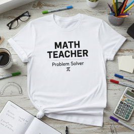Math Teacher Design — Problem Solver (Minimal) T-shirt