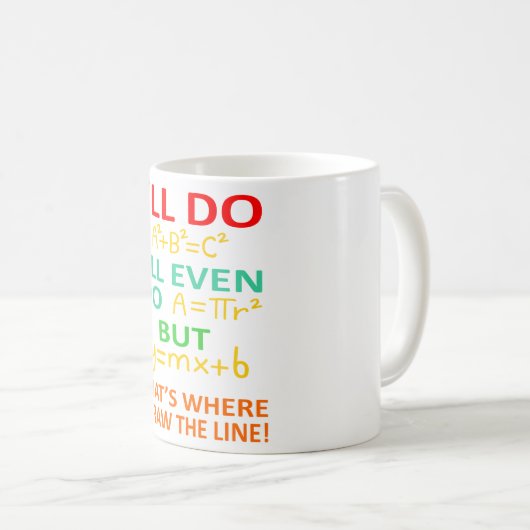 Math Teacher Equation Mathematics Maths Student Koffiemok (Voorkant rechts)