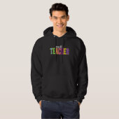 Math Teacher Funny Back to School Worker Appreciat Hoodie (Voorkant volledig)