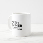 Math Teacher Funny Math Koffiemok (Voorkant links)