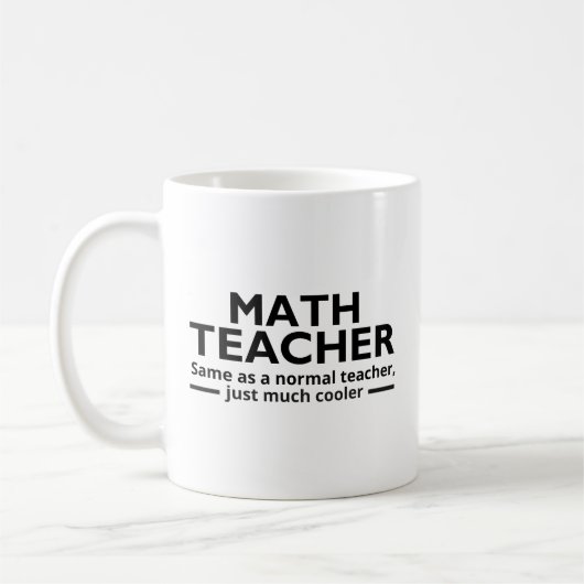 Math Teacher Funny Math Koffiemok (Links)
