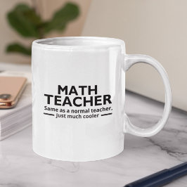 Math Teacher Funny Math Koffiemok