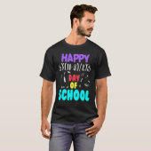 Math Teacher Happy 100th Day of School Equations_1 T-shirt (Voorkant volledig)