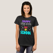 Math Teacher Happy 100th Day of School Equations_1 T-shirt (Voorkant volledig)
