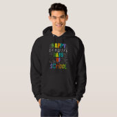 Math Teacher Happy 100th Day Of School Equations_3 Hoodie (Voorkant volledig)