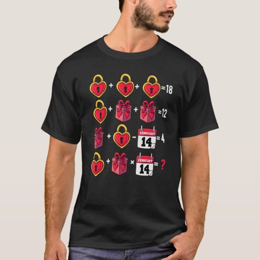 Math Teacher Humor 14th Of February Order Of Opera T-shirt (Voorkant)