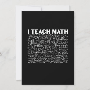 Math Teacher I Teach Math Kaart