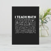 Math Teacher I Teach Math Kaart (Staand voorkant)